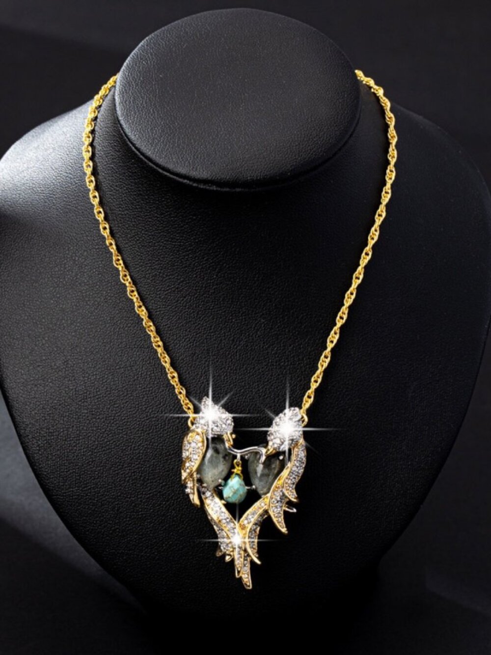 Alexis Bittar Lovebirds Collection Necklace